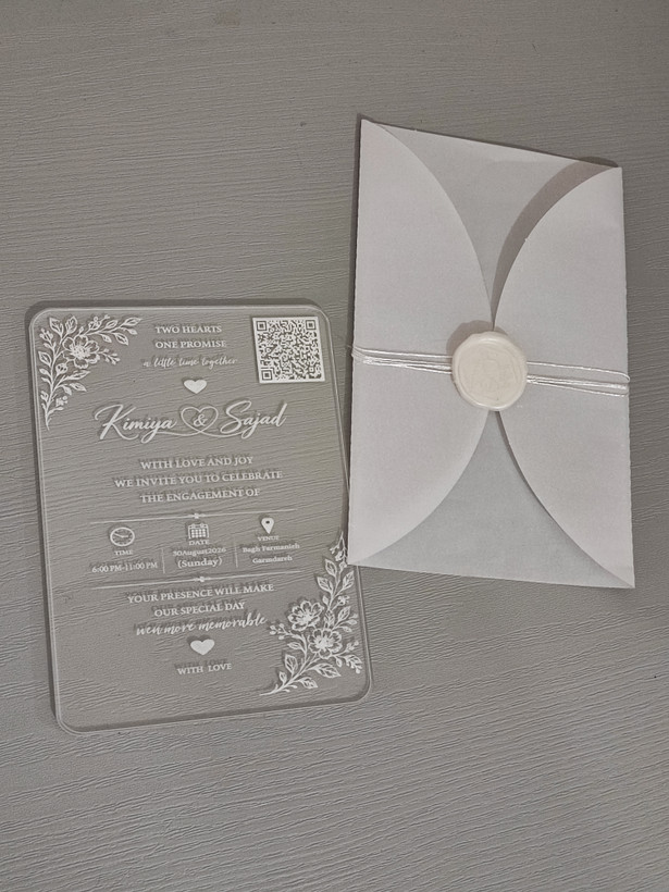 کارت عروسی پلکسی